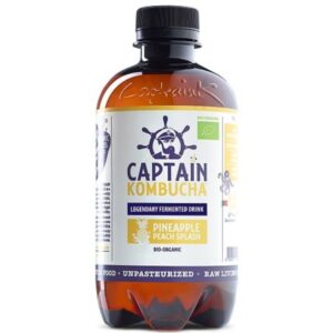 KOMBUCHA PIÑA MELOCOTÓN CAPTAIN 400ML