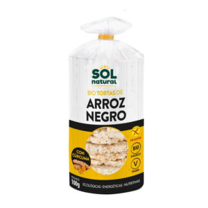 TORTITAS ARROZ NEGRO Y CÚRCUMA SOLNATURAL 100G