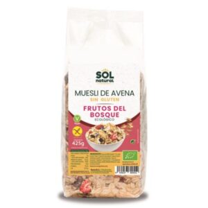 MUESLI KRUNCHY AVENA SIN GLUTEN FRUTOS DEL BOSQUE SOLNATURAL 350G
