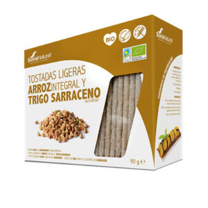 TOSTADAS ARROZ INTEGRAL Y TRIGO SARRACENO SORIA NATURAL 25x4G