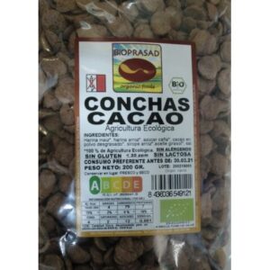 CONCHAS CACAO BIOPRASAD 200G
