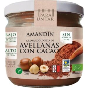 CREMA AVELLANAS CON CACAO ECO AMANDIN 330G