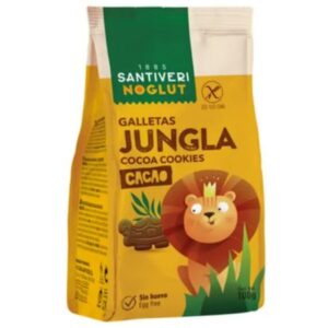 GALLETAS JUNGLA CACAO SANTIVERI 100G