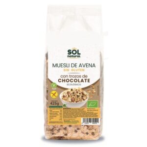 MUESLI AVENA SIN GLUTEN CHOCOLATE SOLNATURAL 425G
