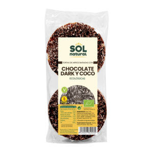 TORT. ARROZ CHOCOLATE NEGRO Y COCO SOLNATURAL 100G
