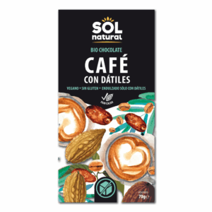 CHOCOLATE CAFÉ CON DÁTILES SOLNATURAL 70G