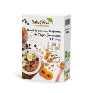 MUESLI MINI COPOS SARRACENO Y FRUTA SALUD VIVA 300G