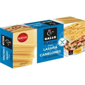 PLACAS LASAÑA O CANELONES GALLO 25OG