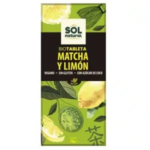 CHOCOLATE MATCHA Y LIMÓN SOLNATURAL 70G