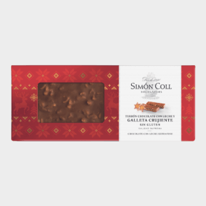 TURRÓN CHOCOLATE CON LECHE Y GALLETA SIMÓN COLL 250G
