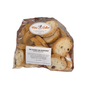 BOLSA PAN TOSTADO CON ARÁNDANOS 1OOG