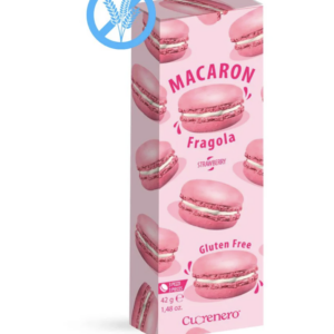 MACARON FRESA CUORENERO 42G (3U)