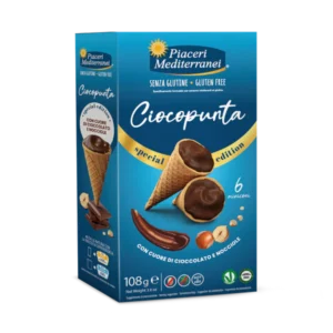 MINI CONO RELLENO CHOCOLATE PIACERI MEDITERRANEI 6U