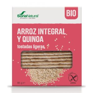 TOSTADAS ARROZ INTEGRAL Y QUINOA SORIA NATURAL 85G