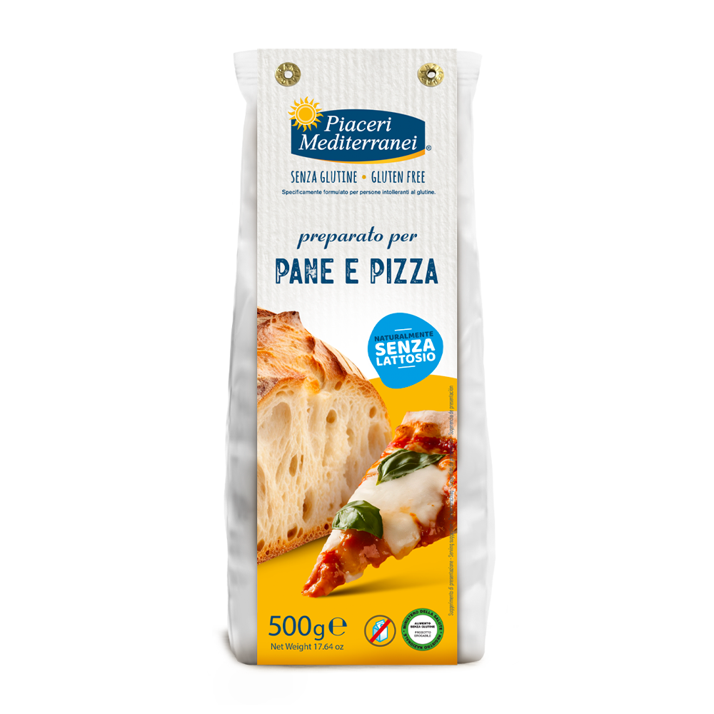 PREPARADO PAN Y PIZZA PIACERI MEDITERRANEI 500G