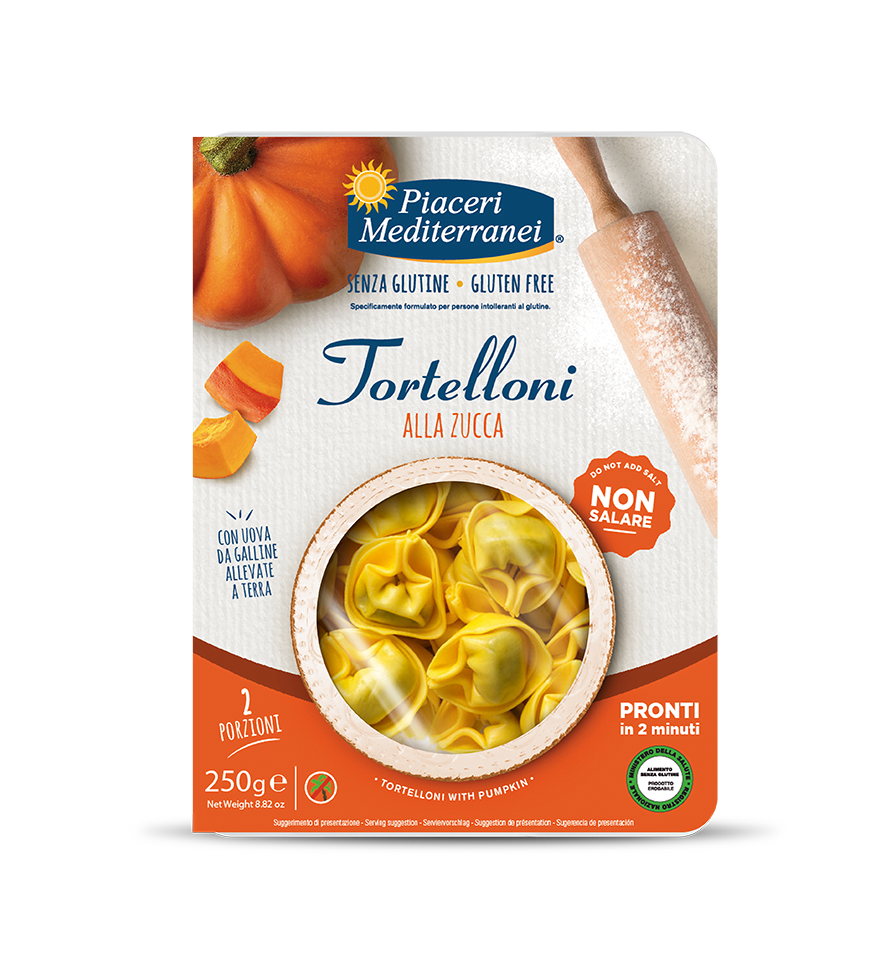 TORTELLINI CALABAZA PIACERI MEDITERRANEI 250G