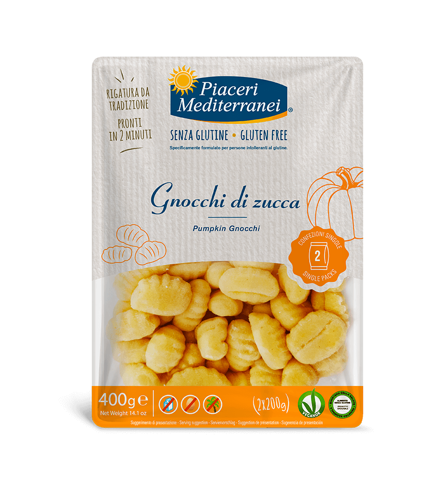GNOCCHI CALABAZA PIACERI MEDITERRANEI 400G