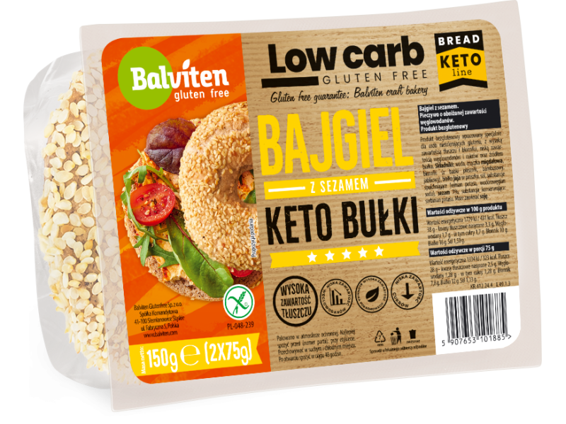 BAGEL KETO SÉSAMO BALVITEN 2X75G