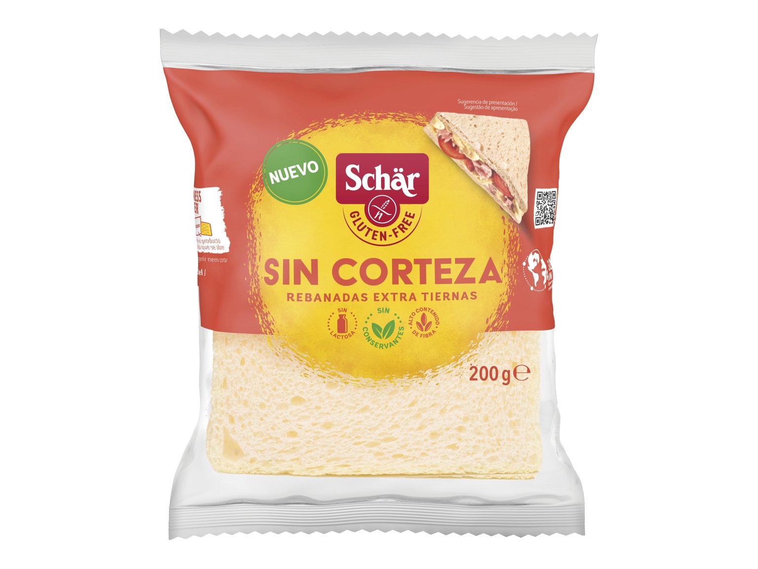 PAN SANDWICH SIN CORTEZA SCHAR 200G